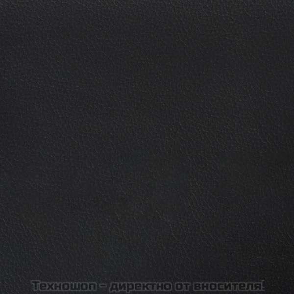 Горни табли за легло 2 бр черна, 100x5x78/88см, изкуствена кожа