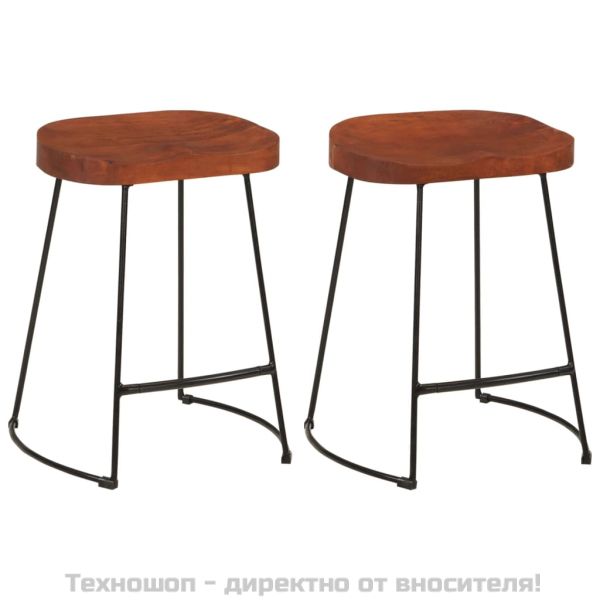 Gavin бар табуретки, 2 бр, 45x38x53 см, манго масив