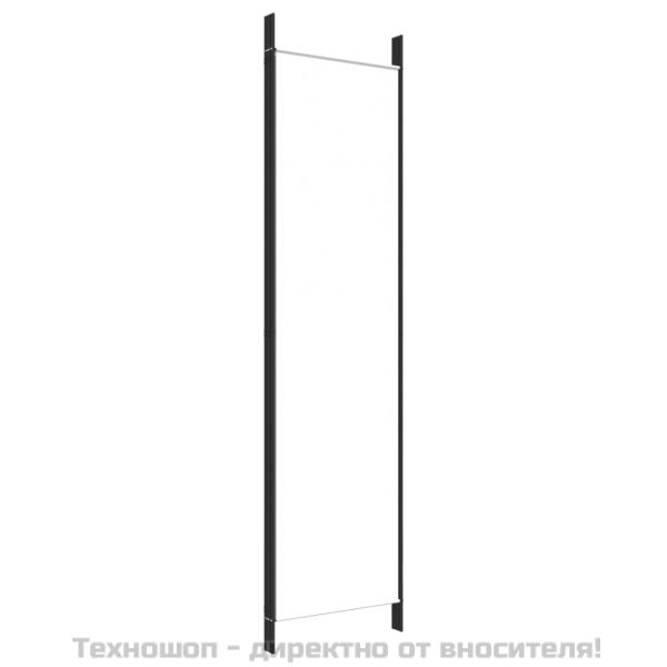 Параван за стая, 4 панела, бял, 200x200 см, текстил