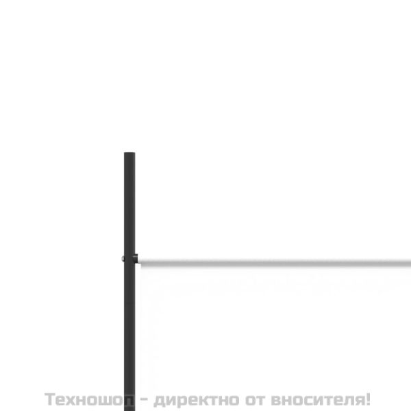 Параван за стая, 4 панела, бял, 200x200 см, текстил