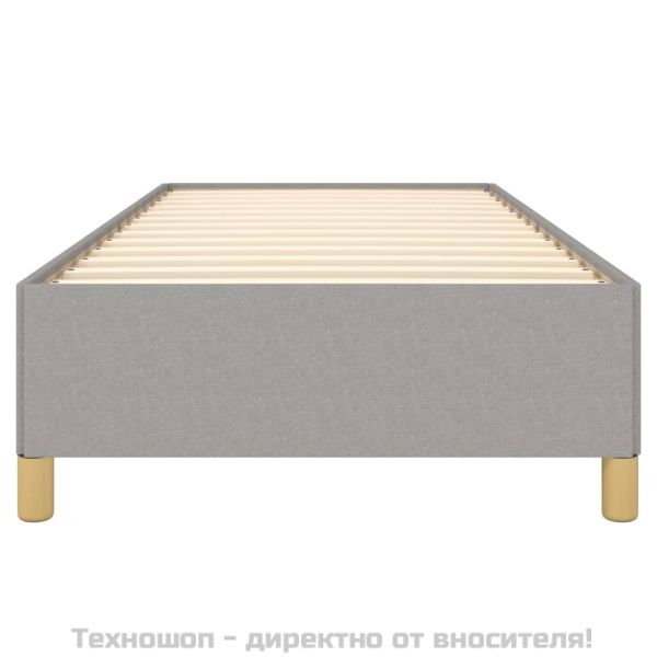 Рамка за легло без матрак, светлосива, 80x200 см, плат