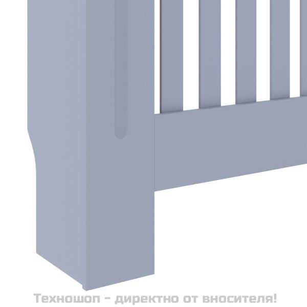 МДФ параван за радиатор, сив, 78 см