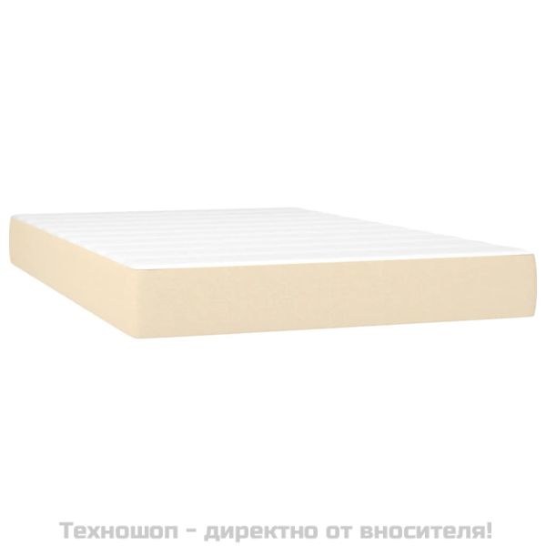 Матрак за легло с покет пружини кремав 120x200x20 см плат