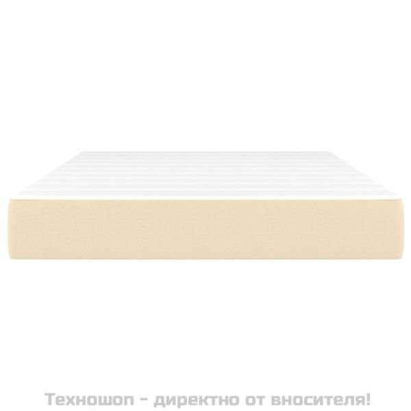 Матрак за легло с покет пружини кремав 120x200x20 см плат