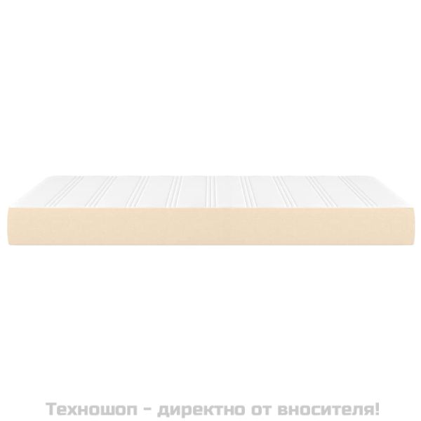 Матрак за легло с покет пружини кремав 120x200x20 см плат
