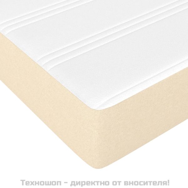 Матрак за легло с покет пружини кремав 120x200x20 см плат