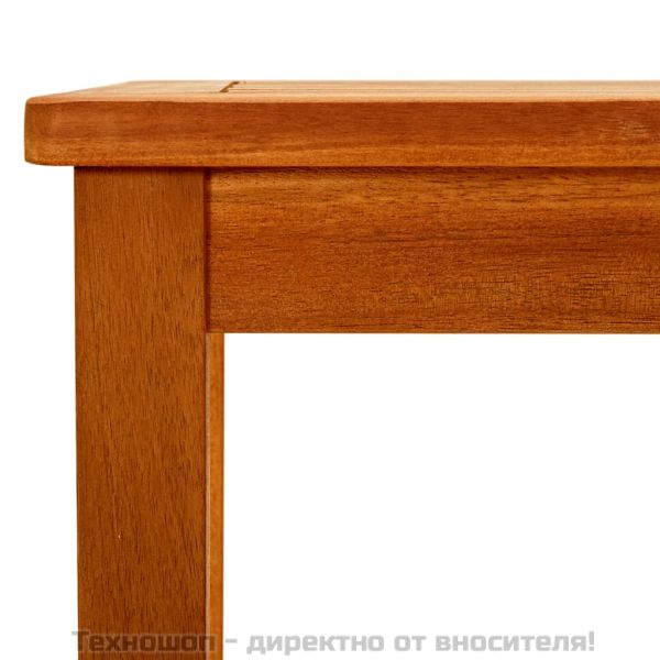 Градинска кафе маса, 110x60x45 см, акация масив