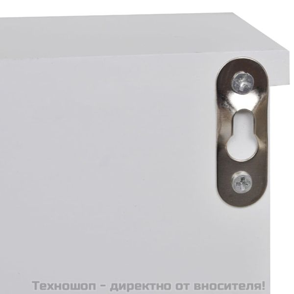 Стенен шкаф за ключове и бижута с врати и куки