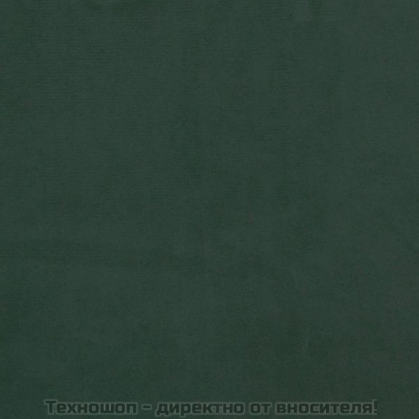 Боксспринг легло с матрак, тъмнозелено, 200x200 см, кадифе