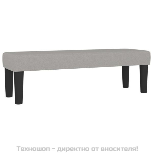 Боксспринг легло с матрак, светлосиво, 200x200 см, плат