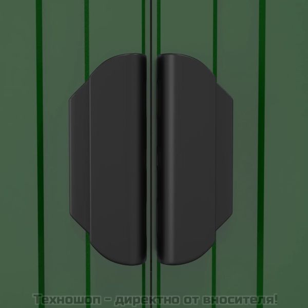 Градинска барака зелена 192x1021x223 см поцинкована стомана