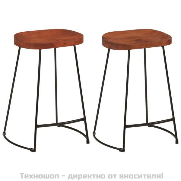 Gavin бар табуретки, 2 бр, 45x40x63 см, манго масив