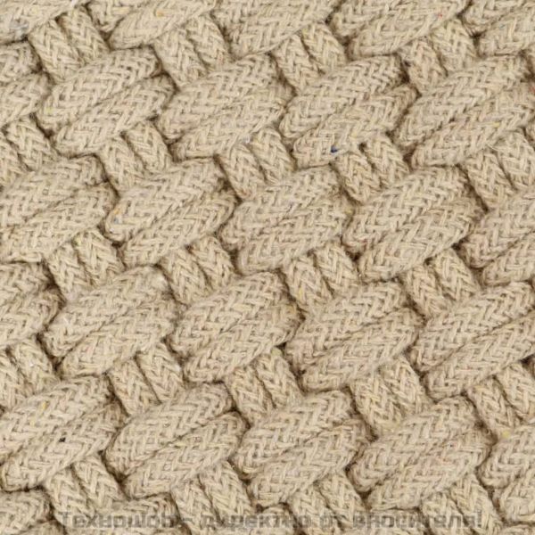 Килим правоъгълен естествен 120x180 см памук