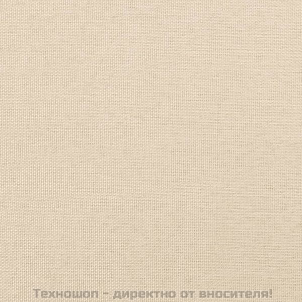 Боксспринг легло с матрак, кремаво, 200x200 см, плат