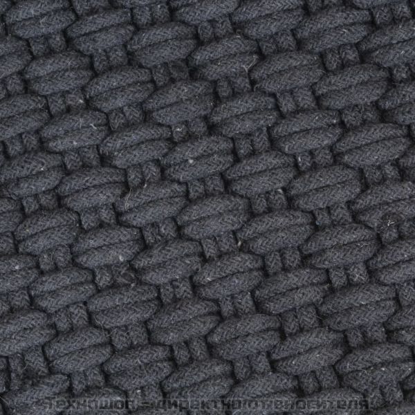 Килим правоъгълен антрацит 160x230 см памук