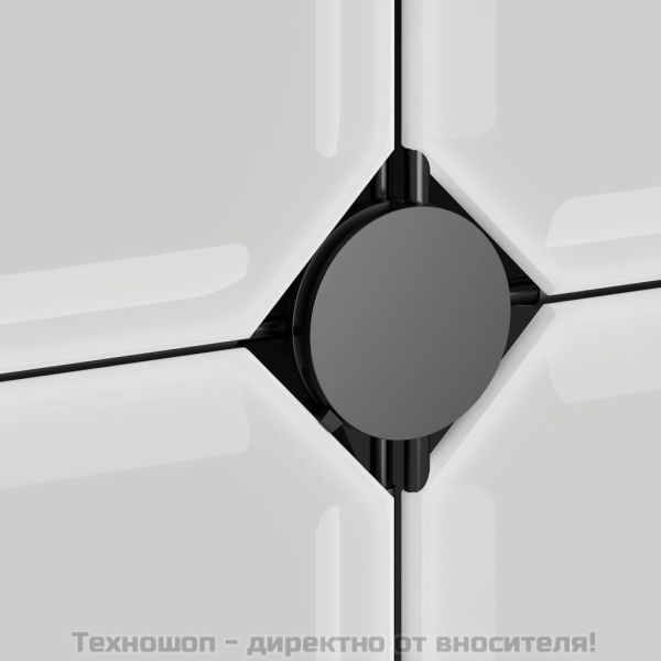 Етажерка за обувки, черна, 94,5x36,5x106 см, PP