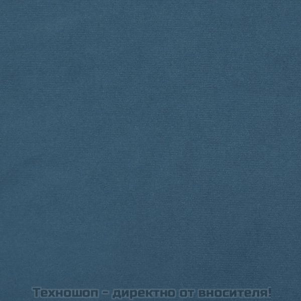 Боксспринг легло с матрак, тъмносиньо, 200x200 см, кадифе