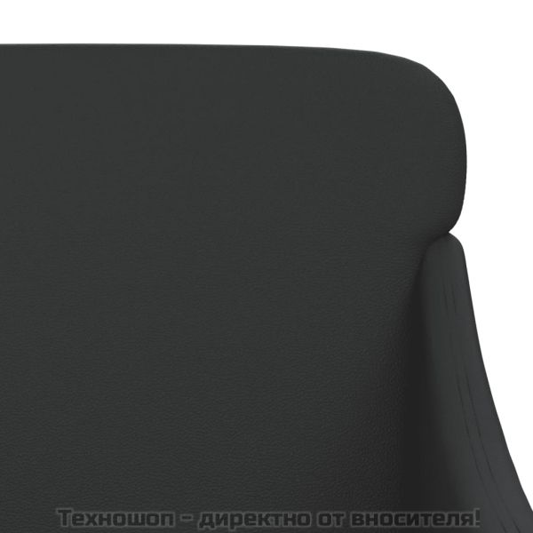 Фотьойл, черен, 63x76x80 см, изкуствена кожа
