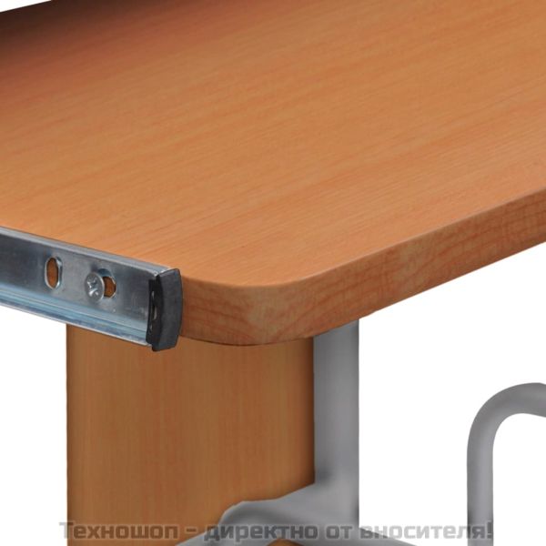 Компютърно бюро, кафяво, 110x52x88,5 см, инженерно дърво