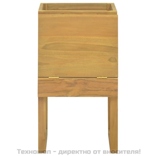 Шкаф за баня, 41x40x75 см, тиково дърво масив