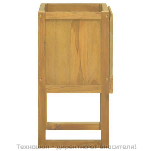 Шкаф за баня, 41x40x75 см, тиково дърво масив