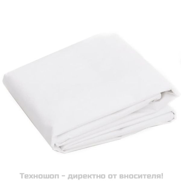 Брезент, 260 г/м², 3x4 м, бял, HDPE