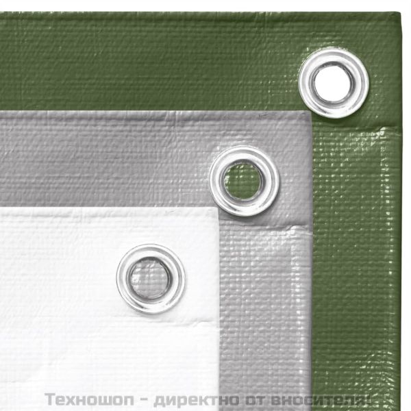 Брезент, 260 г/м², 3x4 м, бял, HDPE