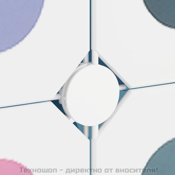 Детски кубичен шкаф за съхранение с 15 куба, син, PP