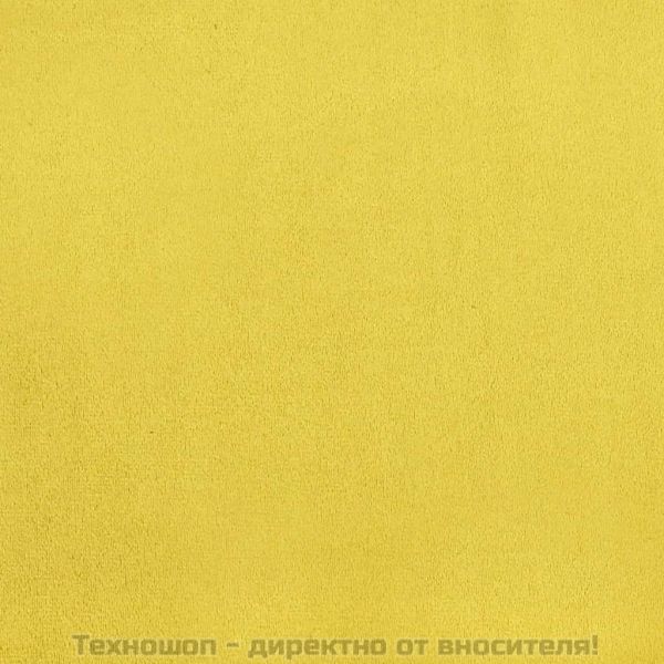 Трапезни столове, 4 бр, горчица, кадифе