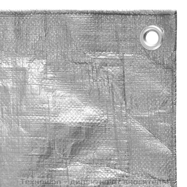 Брезент, 180 г/м², 6x10 м, сив, HDPE