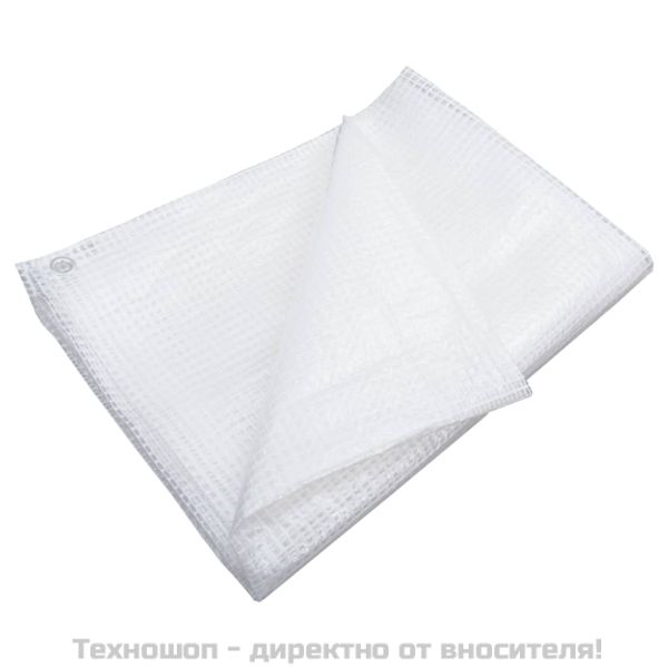 Брезент тип Лено, 140 г/м², 6x12 м, бял