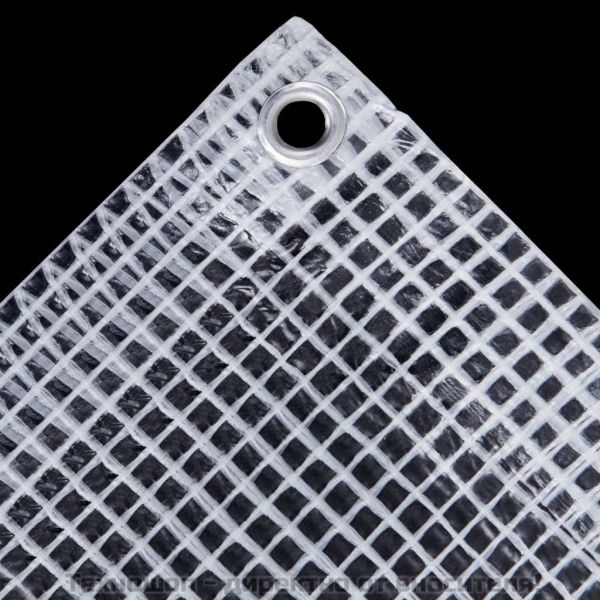 Брезент тип Лено, 140 г/м², 6x12 м, бял