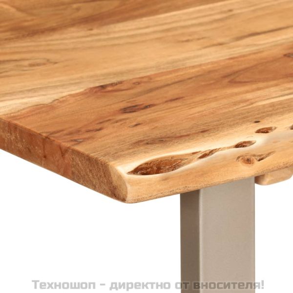 Трапезна маса, 110x50x76 см, акациево дърво масив