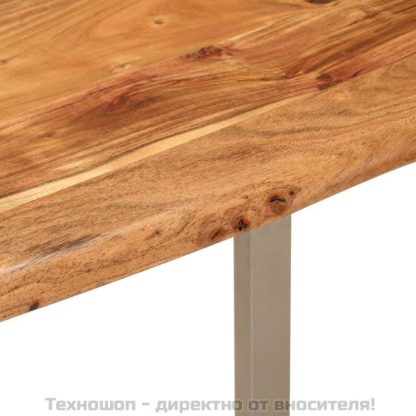 Трапезна маса, 110x50x76 см, акациево дърво масив