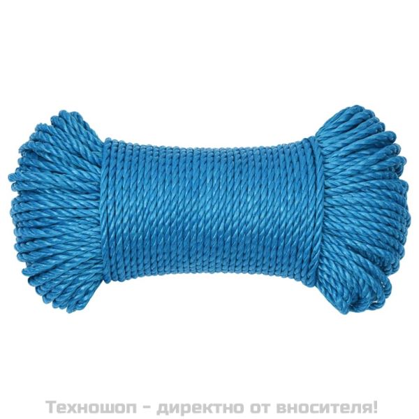 Работно въже синьо 3 мм 500 м полипропилен