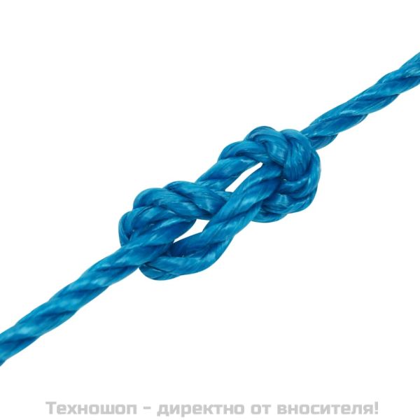 Работно въже синьо 6 мм 50 м полипропилен