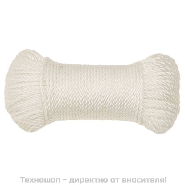 Работно въже бяло 6 мм 25 м полипропилен