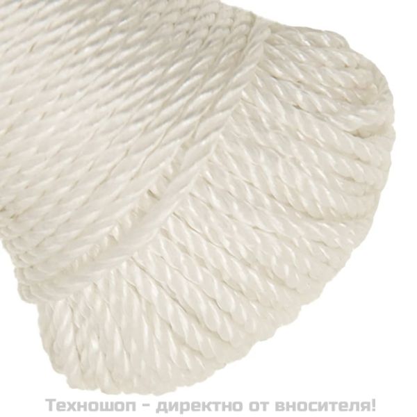 Работно въже бяло 6 мм 25 м полипропилен