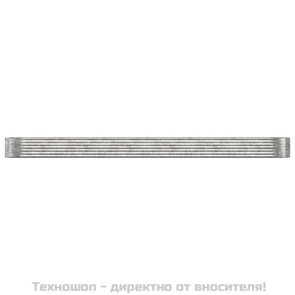 Градинска повдигната леха поцинкована стомана сребрист