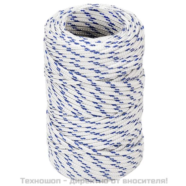 Въже за лодка бяло 2 мм 500 м полипропилен