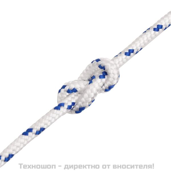 Въже за лодка бяло 3 мм 50 м полипропилен