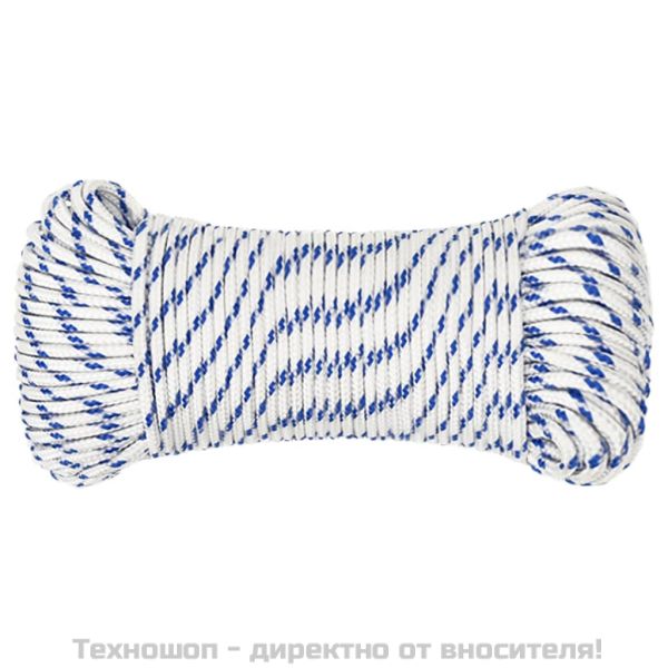 Въже за лодка бяло 5 мм 250 м полипропилен