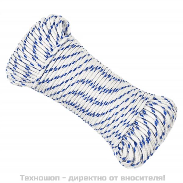 Въже за лодка бяло 3 мм 250 м полипропилен