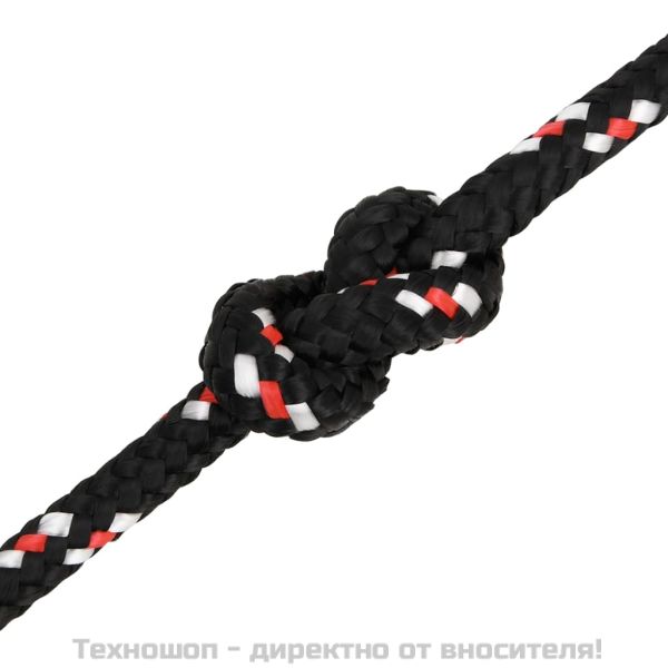 Въже за лодка черно 6 мм 25 м полипропилен