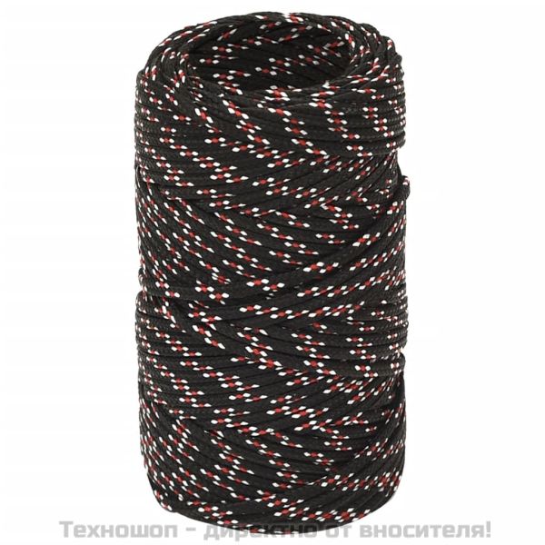 Въже за лодка черно 2 мм 250 м полипропилен