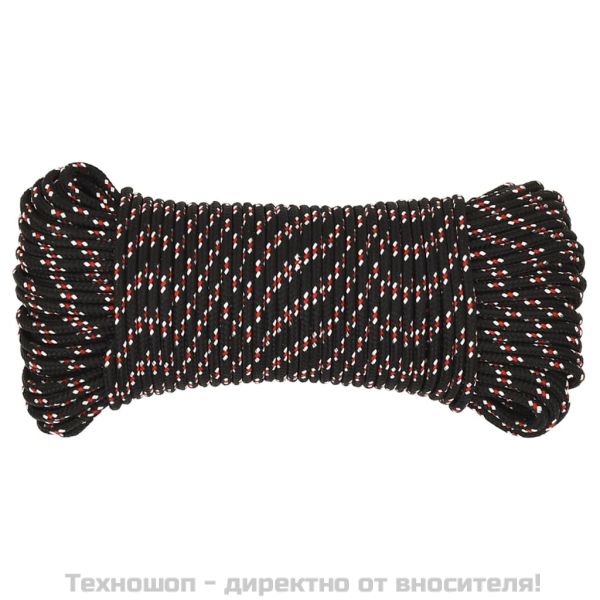 Въже за лодка черно 5 мм 500 м полипропилен