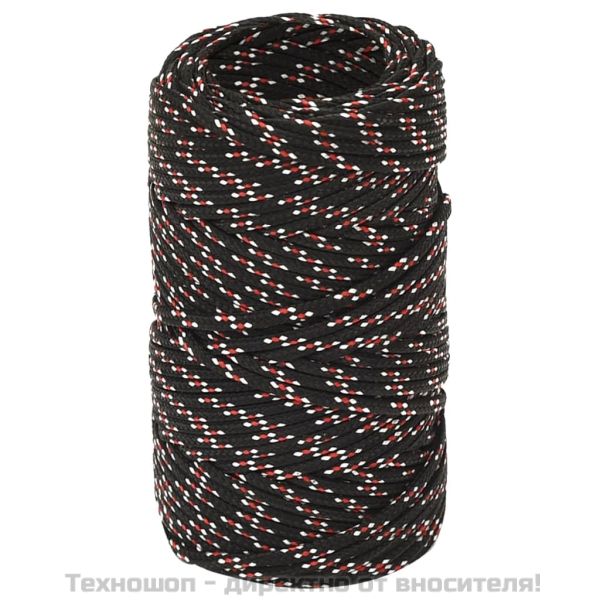 Въже за лодка черно 2 мм 500 м полипропилен