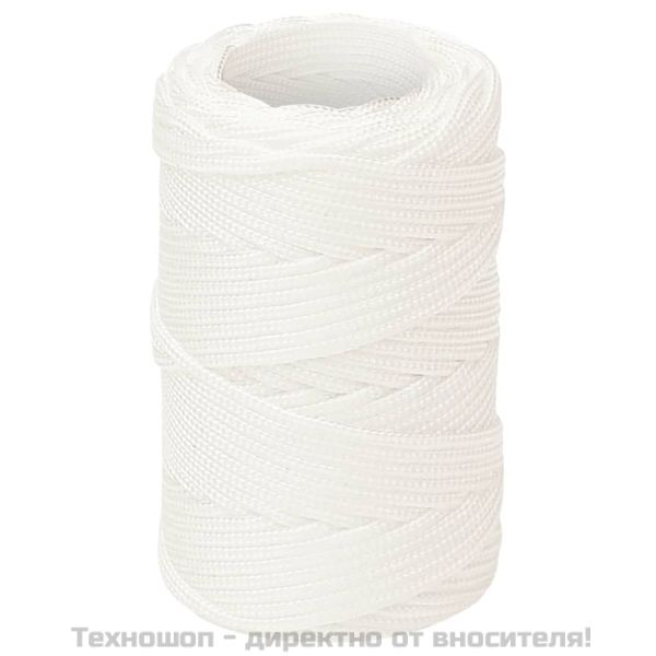 Въже за лодка бяло 2 мм 250 м полипропилен