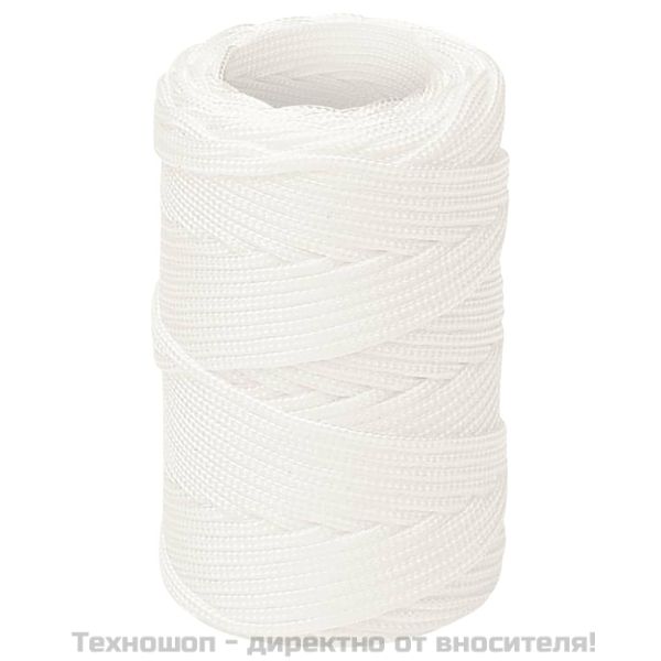 Въже за лодка бяло 2 мм 500 м полипропилен