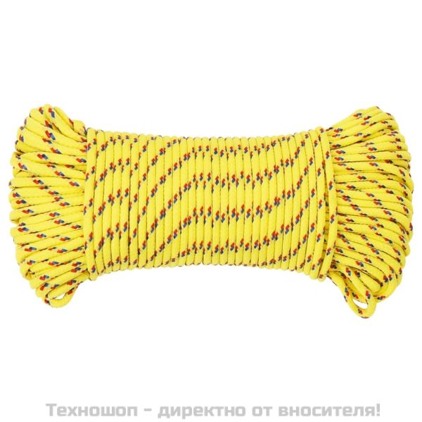 Въже за лодка жълто 3 мм 250 м полипропилен